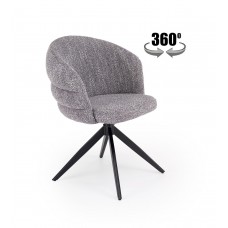 Grozāms auduma krēsls K604, pelēks