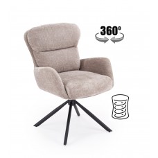 Rotējošs atpūtas krēsls K593, pelēks
