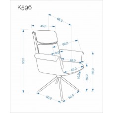 Atpūtas krēsls K596, olīvju