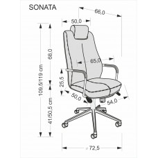 Datorkrēsls SONATA XXL