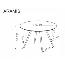 Apaļš galds ARAMIS