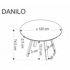 Apaļš galds DANILO