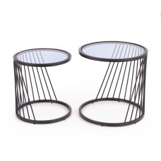 2 apaļi žurnālgaldiņi ANTILLA