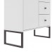 Grāmatu plaukts LINEA 1D3S, Balts