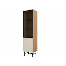 Vitrīna ELORA 3 L/P, ozols/makadāmija