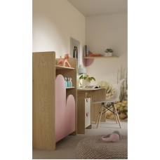 Gulta LEXI 13L/P, ozols cremona/rozā