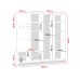 Priekšnama komplekts Eden 14 ozols craft/melna eco āda Priekšnama komplekts Eden 14 ozols craft/melna eco āda