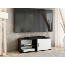 Atvērts TV galdiņš ROJO 2, Melns/Balts