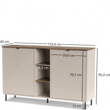Kumode ar plauktiem EVO 2D