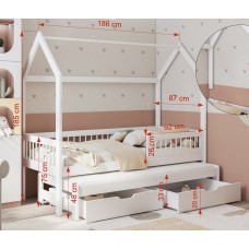 Bērnu gulta ASHER II, Ozols