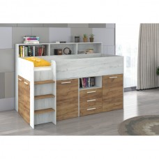 Divstāvu gulta NEO L/P kreisā puse, Craft balts/Craft zelts