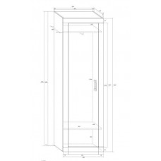Skapis VERIN VRN-06 glancēts