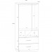 Skapis PAX 80 2D2S, Ozols/Balts/Lavanda