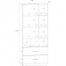 Augstais plaukts PAX 80 1D2S, Ozols/Balts/Lavanda