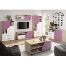 Augstais plaukts PAX 80 2D2S, Ozols/Balts/Lavanda