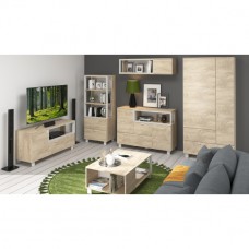 Skapis VEGAS 2D2S, Ozols/Balts