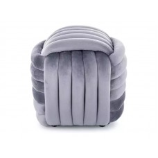 Pufs BRUNI VELVET pelēks