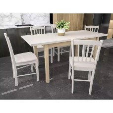 izvelkams ēdamgalds ADAM 140 kašmirs/ozols torro