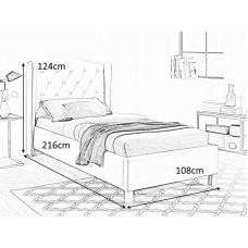 Gulta 90x200 ASPEN velvet