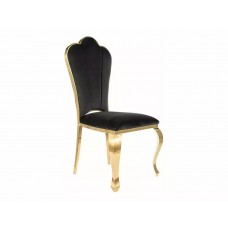 Samta virtuves krēsls QUEEN VELVET melns