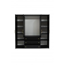 Skapis RETRO D4, melns